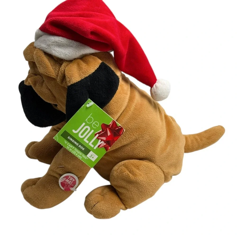 Sound N' Light Be Jolly Singing Dog U Can't Touch This SEE VIDEO